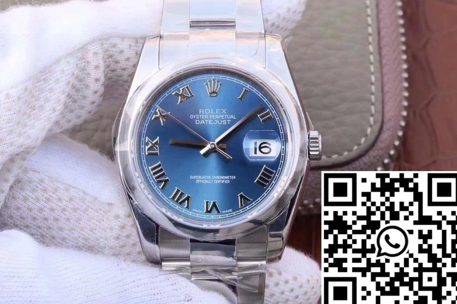 116334 Rolex II 36MM Dial Datejust Factory AR Blue 0204